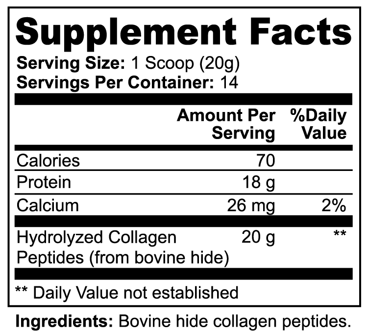 Hydrolyzed Collagen Peptides